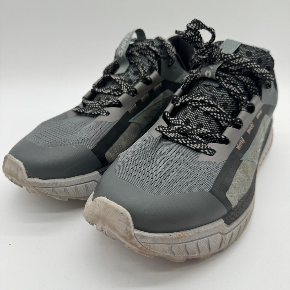 Hi-Tec Men's Trail Running Hiking Shoes Gray Castle Rock‎ Black Size 12